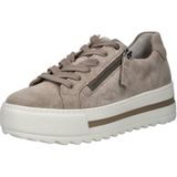 Sneakers - Effen - Suède - Uitneembare Zool - Snoersluiting