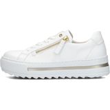 Gabor 498 Sneakers - Wit - Leer - Comfort collectie - Rubberen Zool