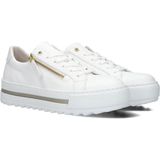 Gabor 498 Sneakers - Wit - Leer - Comfort collectie - Rubberen Zool