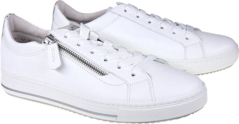 Gabor - 66.518.50 - Sneakers - Wit - Leer - Functionele Ritssluiting