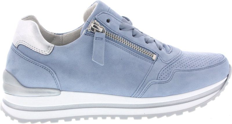 Gabor - Turijn - Sneakers - Turquoise - Sleehak - Vetersluiting