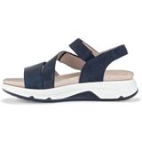 Gabor - Sandaal - Donkerblauw - Nubuk en Metallic - Klittenbandsluiting