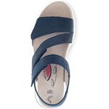 Gabor - Sandaal - Donkerblauw - Nubuk en Metallic - Klittenbandsluiting