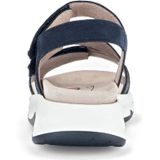 Gabor - Sandaal - Donkerblauw - Nubuk en Metallic - Klittenbandsluiting