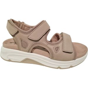 Gabor - Rolling Soft - Sandalen - Beige - Nubuck en Textiel