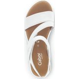Gabor - 62.733.50 Cervo Weiss - Sandalen - Wit - Leder - G-wijdte