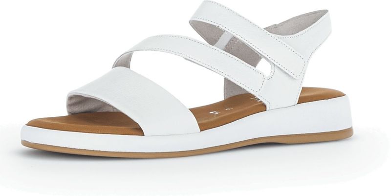 Gabor - 62.733.50 Cervo Weiss - Sandalen - Wit - Leder - G-wijdte