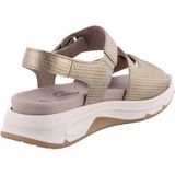 Rollingsoft - Dames - Sandalen - Goud - Mini Raffia Metallic Muschel