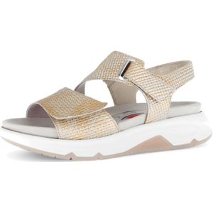 Rollingsoft - Dames - Sandalen - Goud - Mini Raffia Metallic Muschel