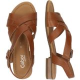 Sandaal - Effen - Leer - Verstelbare Riemen - Blokhak