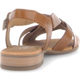 Sandaal - Effen - Leer - Verstelbare Riemen - Blokhak