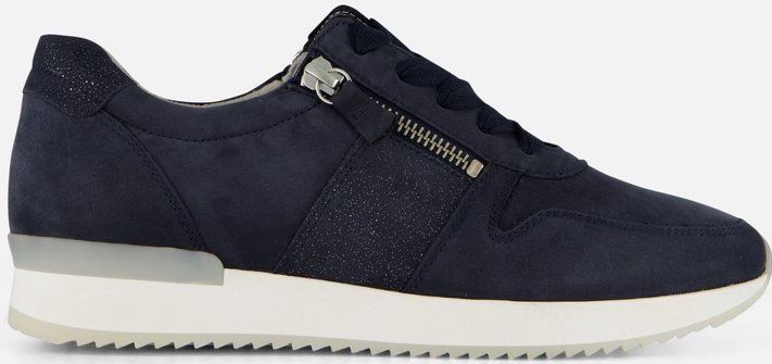 Gabor - Sneakers - Blauw - Nubuck - Dames