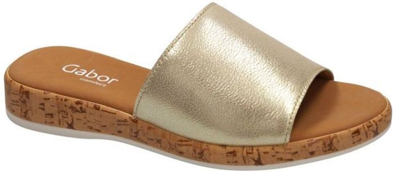 Gabor - Dames - Slippers - Goud - Leer - Gabor 62.730.13 Glamour Torta