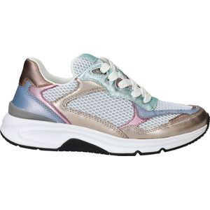 Gabor - Rolling Soft - Sneakers - Zilver/Wit - Leer/Mesh