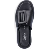 Gezondheidsslippers - Zwart - Plateau - Klittenbandsluiting - Open Neus