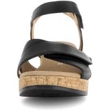 Gabor - Zwarte Sandalen - Leer - Verstelbare Bandjes