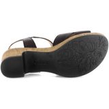 Gabor - Zwarte Sandalen - Leer - Verstelbare Bandjes