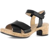 Gabor - Zwarte Sandalen - Leer - Verstelbare Bandjes