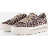 Gabor - Leopard Sneakers - Beige - Leer - Dames