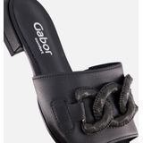 Gabor Slippers - Zwart - Textiel - Comfort Voetbed