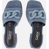 Gabor Denim Slippers blauw Textiel - Dames - Maat 37.5