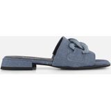 Gabor Denim Slippers blauw Textiel - Dames - Maat 37.5
