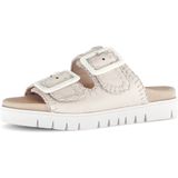 Gezondheidsslippers - Crème - Plateau - Klittenbandsluiting