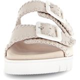 Gezondheidsslippers - Crème - Plateau - Klittenbandsluiting