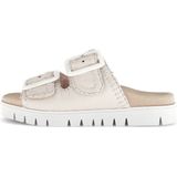 Gezondheidsslippers - Crème - Plateau - Klittenbandsluiting