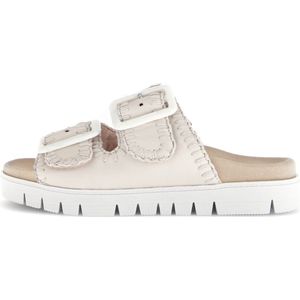 Gezondheidsslippers - Crème - Plateau - Klittenbandsluiting