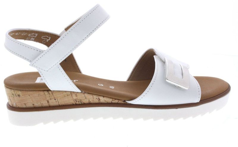 Gabor - Schoenen - Dames - Wit - Leren Sandalen - G-Breedte
