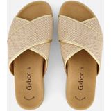 Gabor Sandalen - Goud - Textiel - Dames - Best Fitting Voetbed