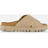 Gabor Sandalen - Goud - Textiel - Dames - Best Fitting Voetbed