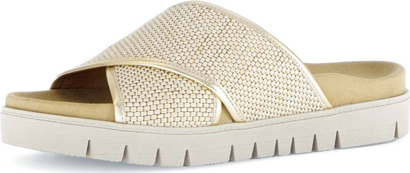 Gabor Sandalen - Goud - Textiel - Dames - Best Fitting Voetbed