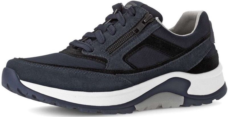Gabor - Rollingsoft Sneaker - Marine Black - Textiel/Suède