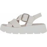 Gabor - Plateausandalen - Latte - Textiel - Klittenbandsluiting