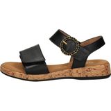 Gabor - 62.734 Sandalen - Kleur zwart/bruin - Materiaal kurk