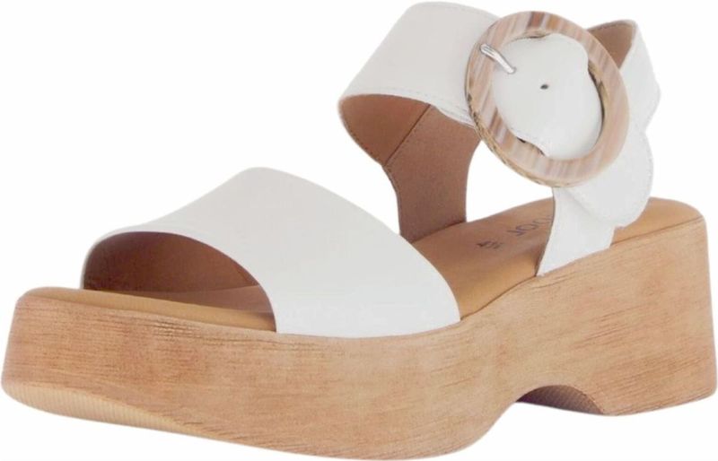 Gabor - Sandalen - Wit - Leer