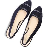 Gabor - 521 - Hakken Dames - Blauw - Suède - Blokhak 3 cm