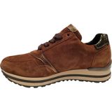 Gabor - 56.528 Sneakers - Cacao/Orange/Green - Textiel