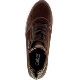 Gabor - 56.528 Sneakers - Cacao/Orange/Green - Textiel
