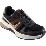 Gabor - Low-Top Sneakers - Zwart - Textiel - Verwijderbare Binnenzool