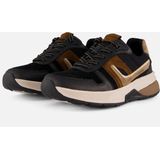 Gabor - Low-Top Sneakers - Zwart - Textiel - Verwijderbare Binnenzool