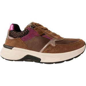 Gabor Rollingsoft Sneaker 847 63 Cognac Roze Combi