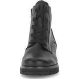 Veterlaarsjes - Effen - Leer - Blokhak - Warm Gevoerd