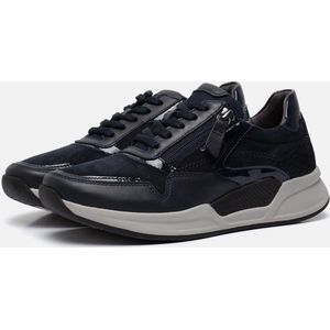Gabor Rollingsoft Sneakers blauw Suede - Dames
