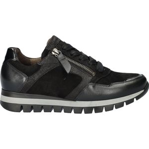 Gabor 438 Sneakers Leer Dames Zwart