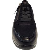 Unikleur - Sneakers - Zwart - Vetersluiting - Comfortbreedte H