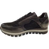 Unikleur - Sneakers - Zwart - Vetersluiting - Comfortbreedte H