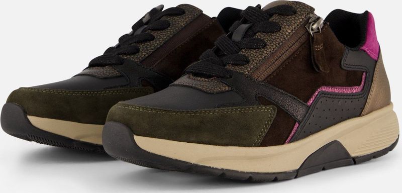 Gabor - Rollingsoft 56.878 Veterschoenen - Zwart - Leer/Nubuck